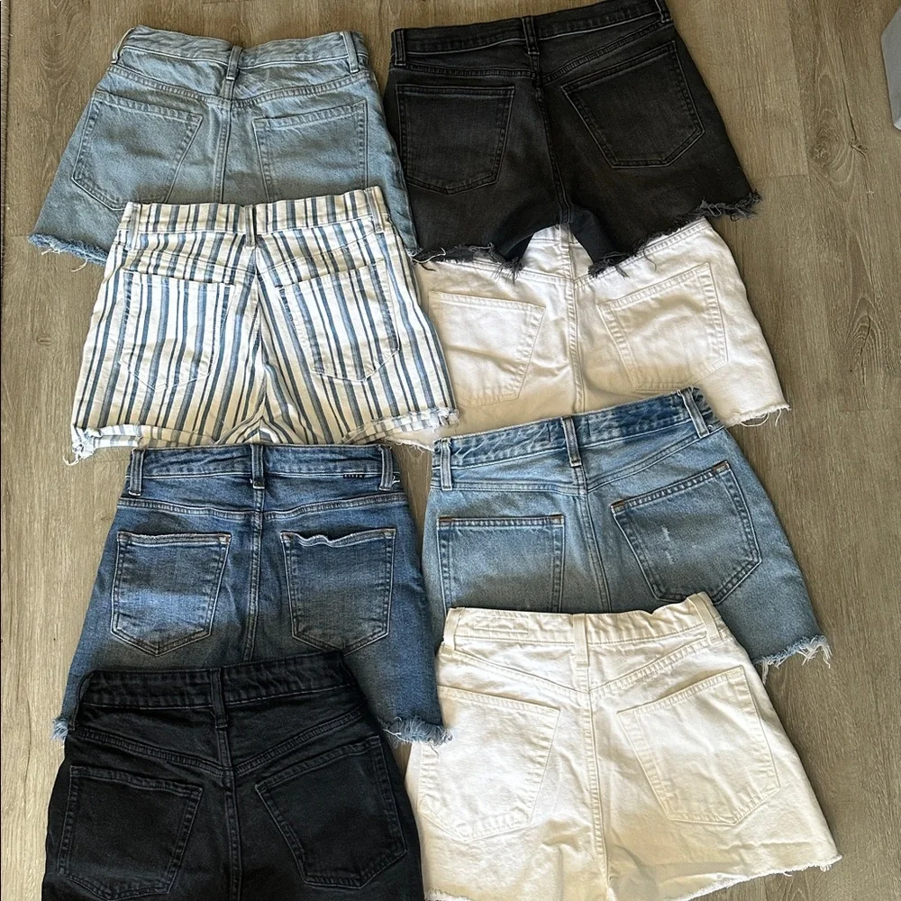 Bundle of 8 Women’s Denim Shorts Size 0, 2 or XS Various Brands - Picture 10 of 11